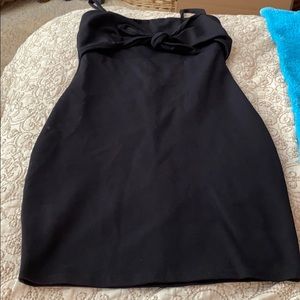 girls black spaghetti strap cotton dress